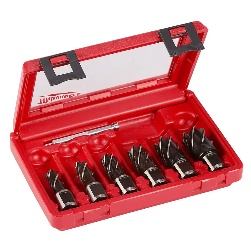 Milwaukee 6-Piece High-Speed Steel Annular Cutter Kit – Compatible With Magnetic Drills, Model 49-22-8400 1