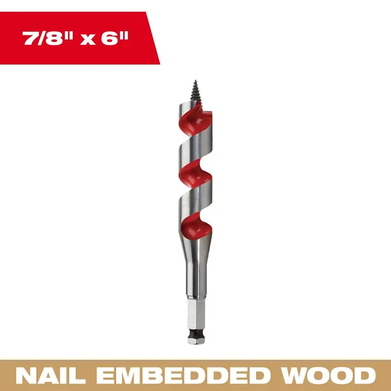 Milwaukee 7/8-Inch By 6-Inch Ship Auger Bit – Robust Marine-Grade Boring 1