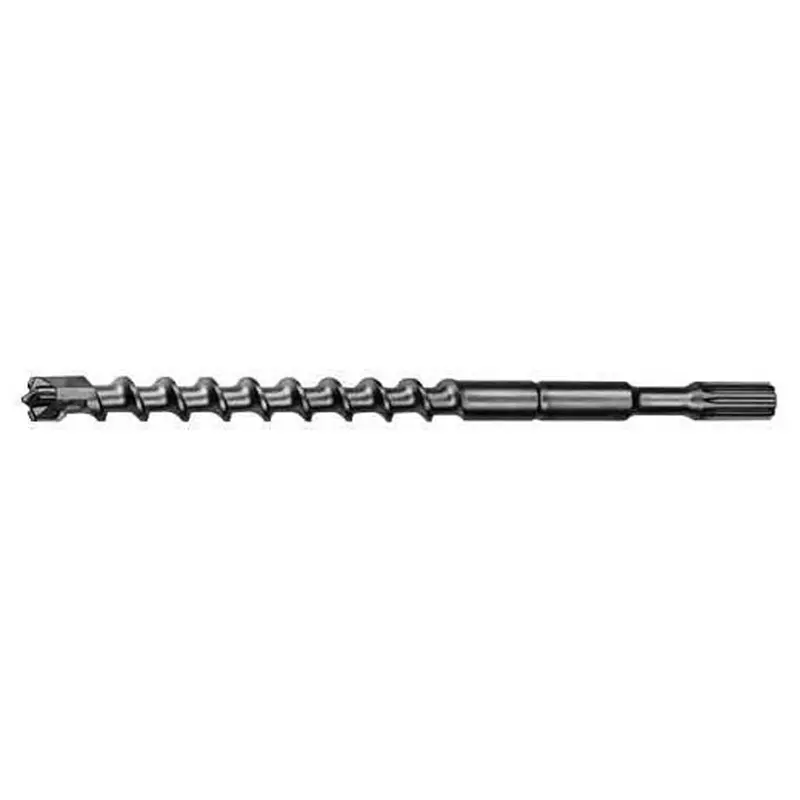 Milwaukee 7/8" Spline 4-Cutter Rotary Hammer Drill Bit – 11" Drill Depth, 16" Overall Length, 48-20-4360 1