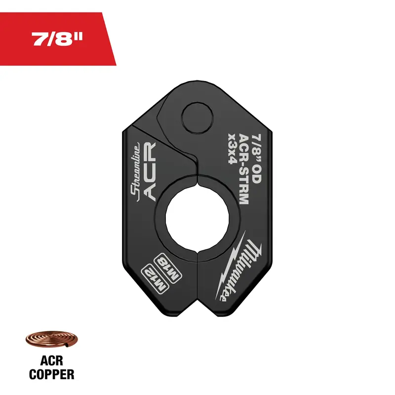 Milwaukee 7/8" Streamline Acr Press Ring – High-Capacity Flaring (49-16-2656Mx) 1