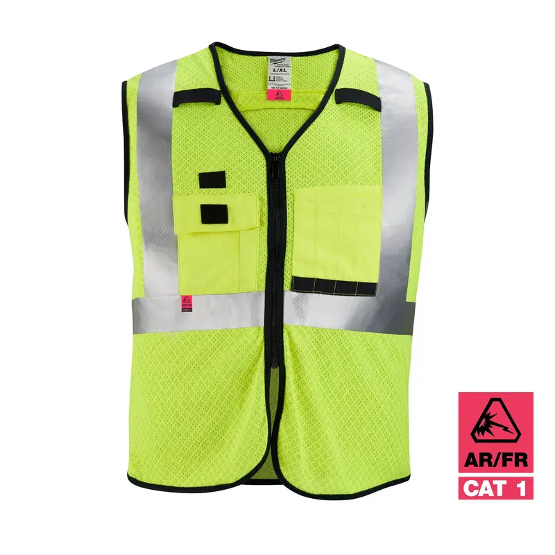 Milwaukee Ar/Fr Cat 1 Class 2 High-Visibility Mesh Safety Vest – 4Xl/5Xl 1