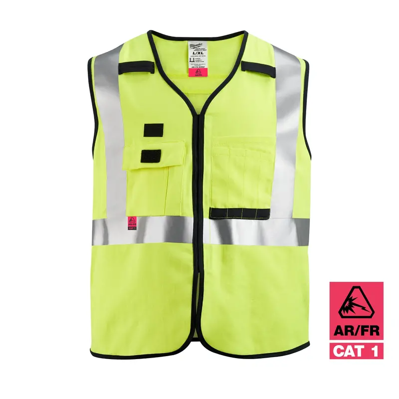 Milwaukee Ar/Fr Class 2 High-Visibility Safety Vest – Cat 1, 4Xl/5Xl (48-73-5304) 1