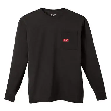 Milwaukee Black Long-Sleeve Pocket T-Shirt – Small (606B-S) 1