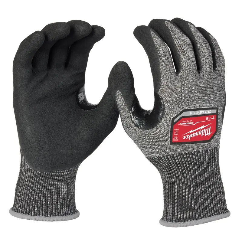 Milwaukee Cut Level 4 Nitrile-Coated Gloves – Small, High-Dexterity Design (Model 48-73-7140E) 1