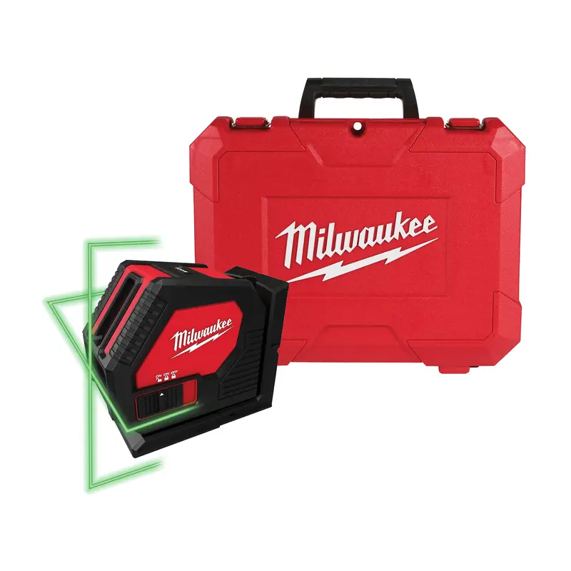 Milwaukee Green Cross Line Laser Level – Self-Leveling (Model 3421) 1