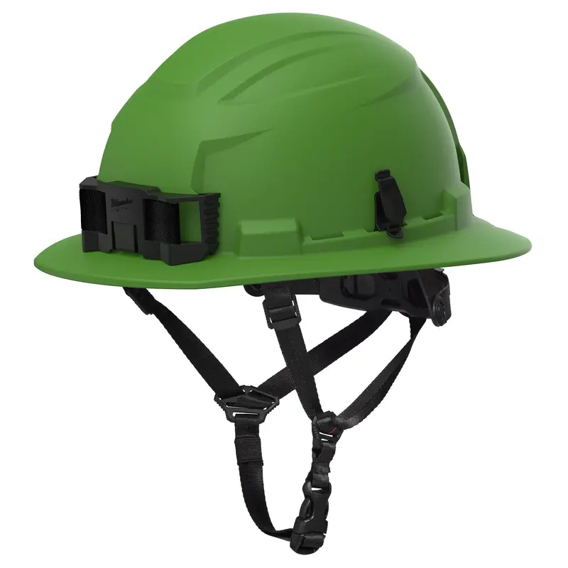 Milwaukee Green Full-Brim Type 2 Safety Helmet – Class E, Non-Vented (Model 48-73-1691) 1