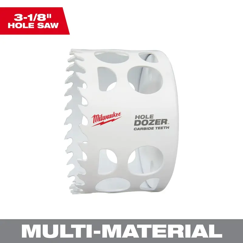Milwaukee Hole Dozer 3-1/8-Inch Bi-Metal Hole Saw With Carbide Teeth – 49-56-0735 1