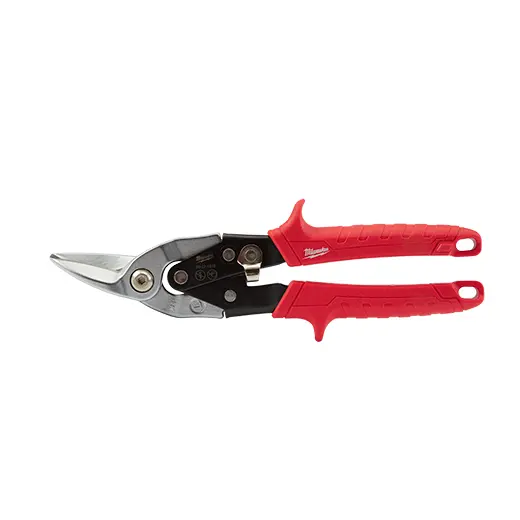 Milwaukee Left-Cut Aviation Snips – Stainless Steel Blades For Smooth Curves (48-22-4510) 1