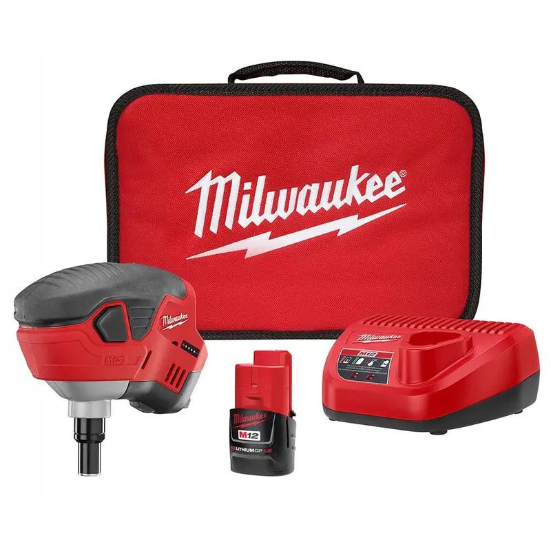Milwaukee M12 Cordless Palm Nailer Kit With Battery & Charger – Model 2458-21 1