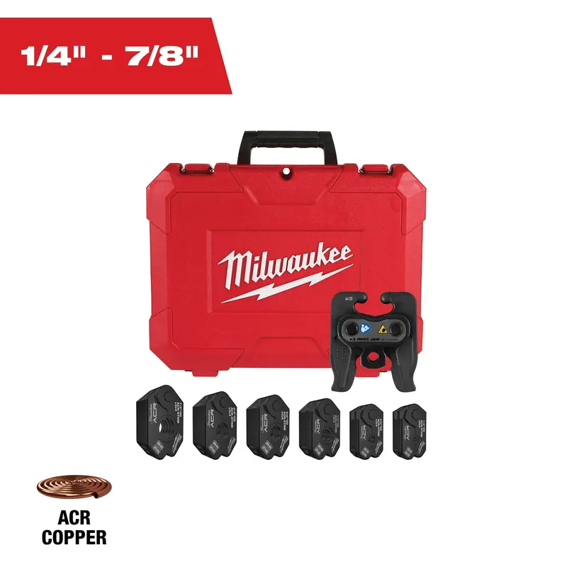 Milwaukee M12 Force Logic Acr Pivoting Press Ring Kit – Compact Power Solution (49-16-2461Mx) 1