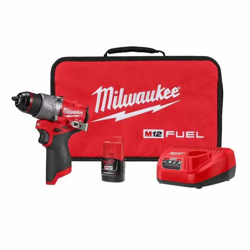 Milwaukee M12 Fuel 1/2" Hammer Drill/Driver Kit – 3404-21 1