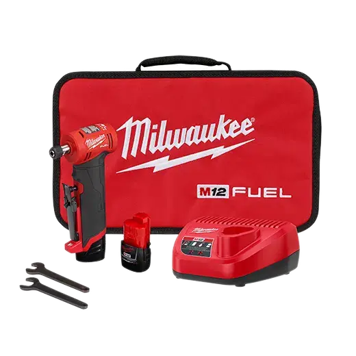 Milwaukee M12 Fuel 1/4" Right-Angle Die Grinder Kit – 2485-22 1