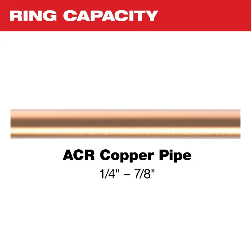 Milwaukee M12/M18 Force Logic Acr Pivoting Press Ring Kit: 1/4" To 7/8" (Model 49-16-2461Zx) 1