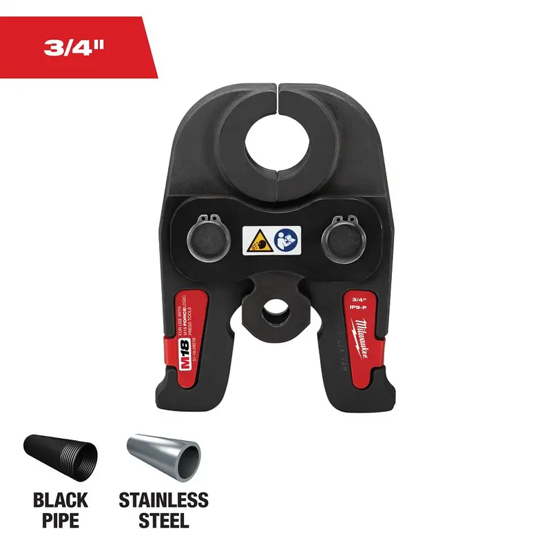 Milwaukee M18 Black Iron Press Jaw Kit – Multi-Size Compatibility (Model 49-16-2651B) 1