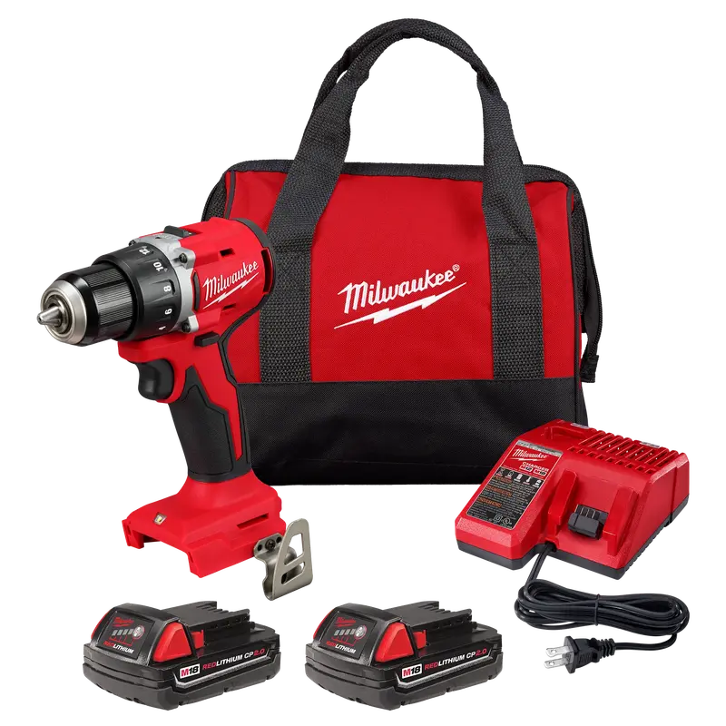 Milwaukee M18 Compact Brushless 1/2" Drill/Driver Kit (3601-22Ct) 1
