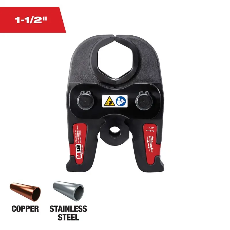Milwaukee M18 Force Logic 1-1/4-Inch Press Jaw For Compact Pipe Fittings (Model 49-16-2654) 1