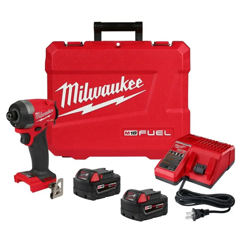 Milwaukee M18 Fuel 1/4-Inch Hex Impact Driver Kit – Includes Battery And Charger 1