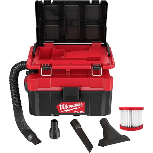 Milwaukee M18 Fuel 2.5-Gallon Packout-Compatible Wet/Dry Vacuum With Xc5.0 Battery (0970-20 + 48-11-1850) 1