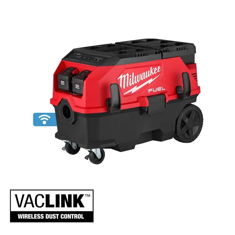 Milwaukee M18 Fuel 9-Gallon Dual-Battery Dust Extractor – 0888-22Hd (Includes Vaclink & Packout Ready) 1