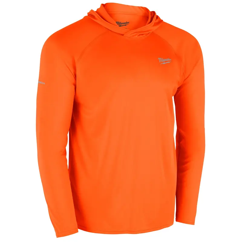 Milwaukee M550A-3X Workskin Men’S/Unisex Hooded Sun Shirt – Orange, Triple Extra Large 1