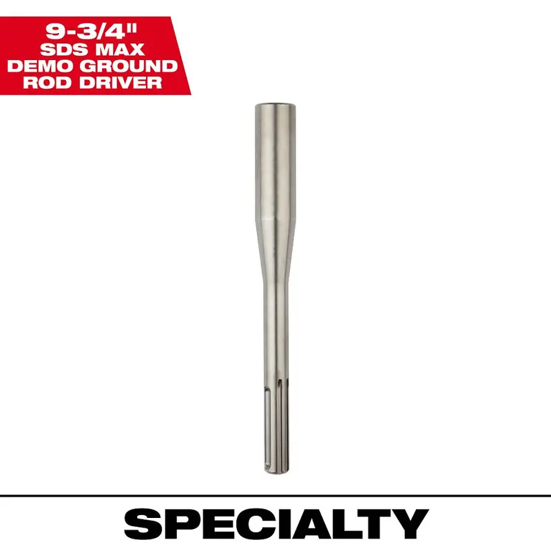 Milwaukee Sds-Max Ground Rod Driver For Electrical Grounding Installations 1