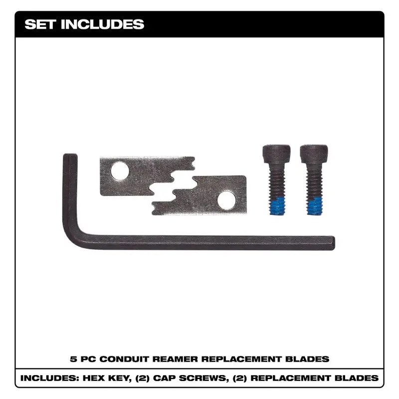 Milwaukee Shockwave Conduit Reamer Replacement Blade Set – Precision Cutting Edge Refills 1