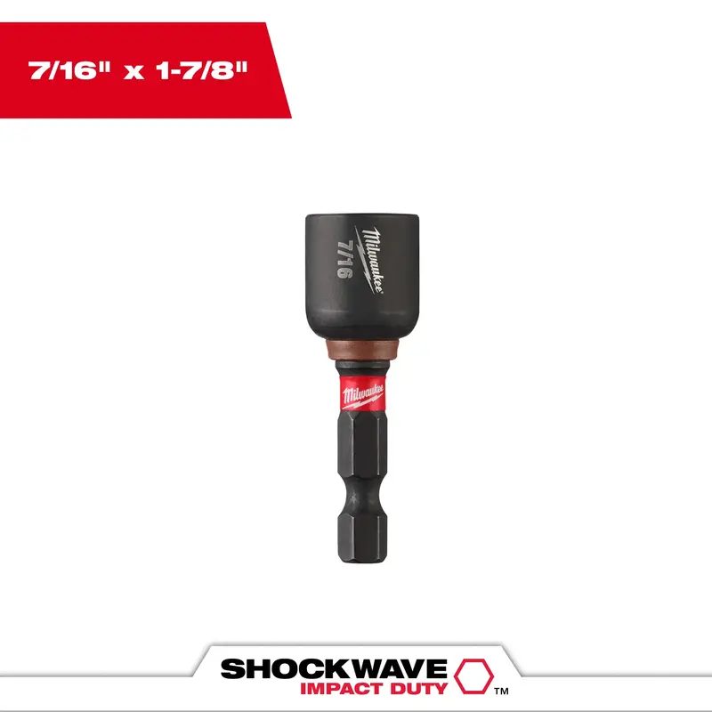 Milwaukee Shockwave Impact-Duty 3/8-Inch Magnetic Nut Driver – Model 49-66-4706 1