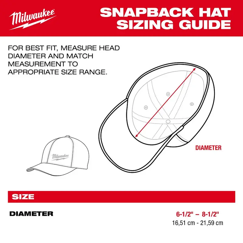 Milwaukee Snapback-Style Bump Cap For Light Impact Protection – 48-73-1063 1