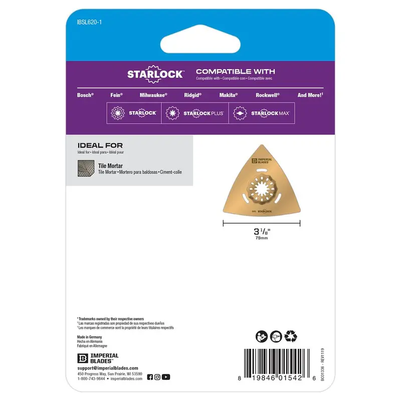 Milwaukee Starlock Carbide Grit Rasp – 3-1/8" Round, Single-Piece (Ibsl620-1) 1