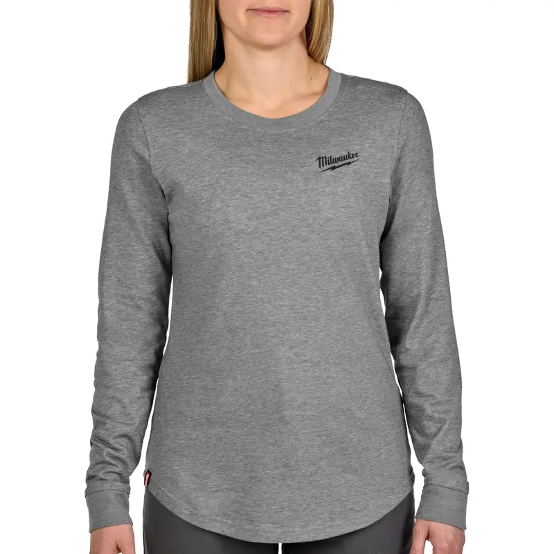 Milwaukee Women'S Freeflex Hybrid Long Sleeve Work Tee – Gray, 2X (F552G-2X) 1