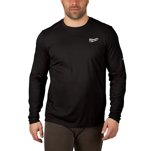 Milwaukee Workskin Black Lightweight Long-Sleeve Performance Shirt – 415B-S 1