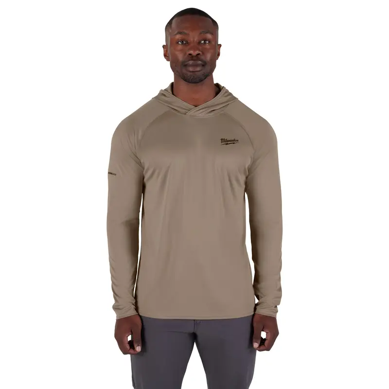 Milwaukee Workskin Hooded Sun Protection Shirt In Sandstone – Size 3Xl (M550N-3X) 1