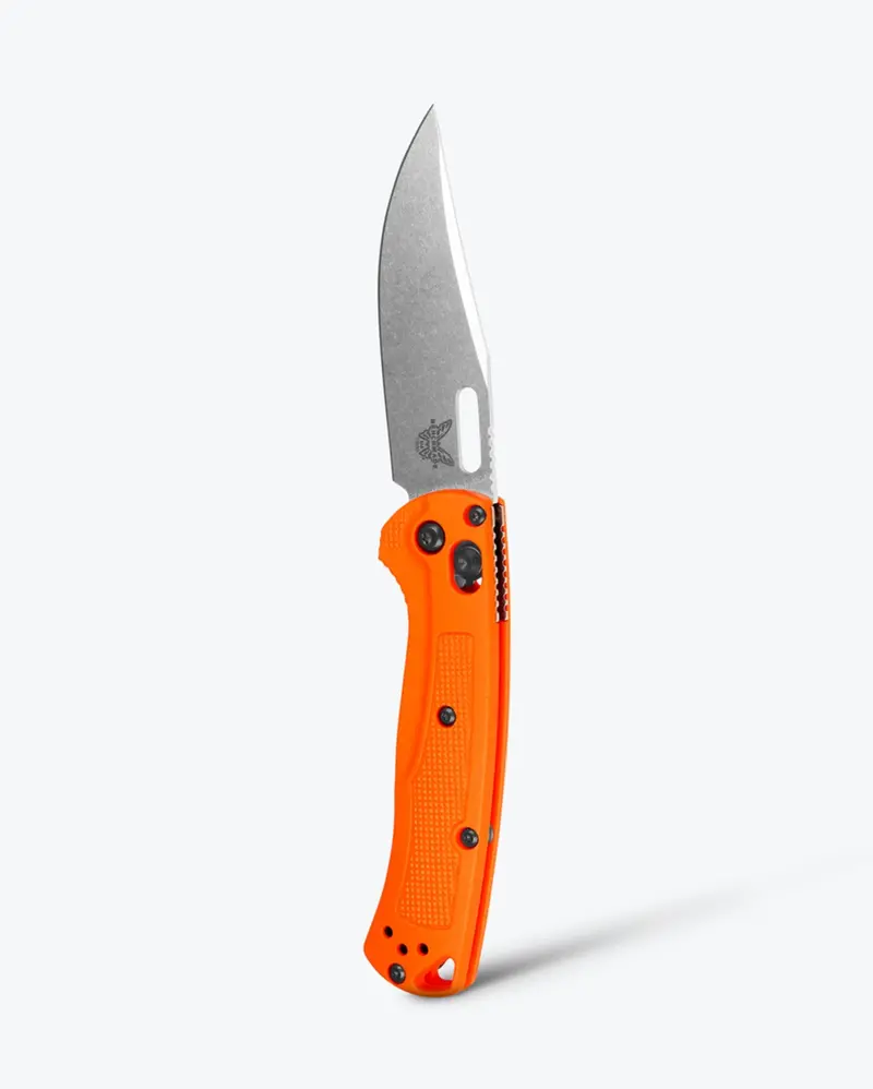 Mini Taggedout – Vibrant Orange Grivory Handle 1
