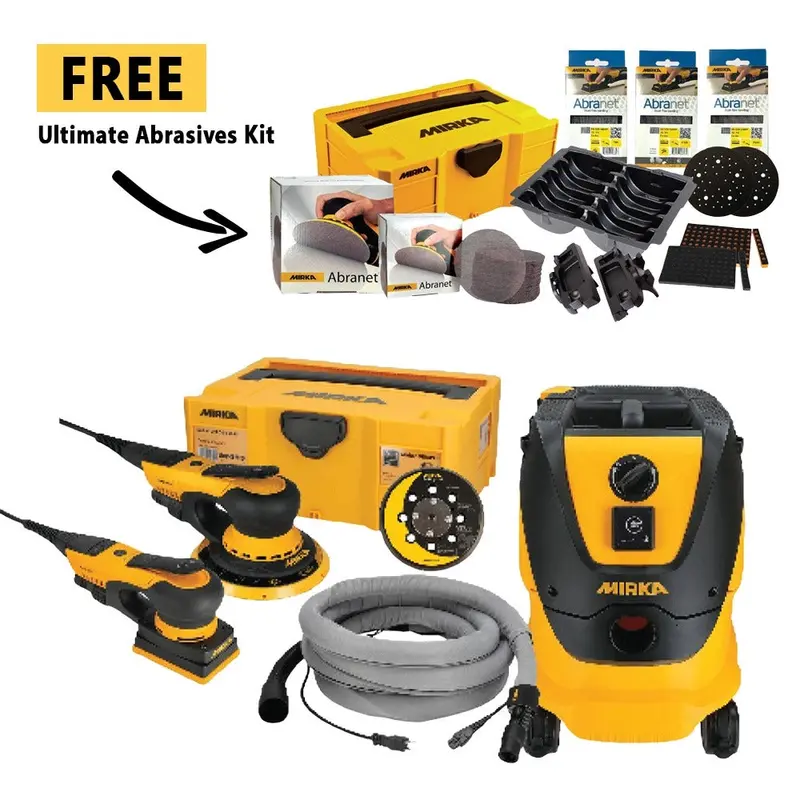 Mirka Ultimate Painter’S Combo Kit – Tools + Abrasives Bundle 1