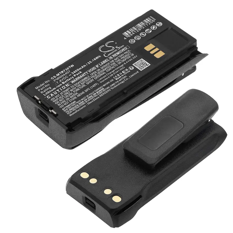Motorola-Compatible Two-Way Radio Battery – 7.4V, 3400Mah Li-Ion (Pmnn4407, R7, R7A) 1