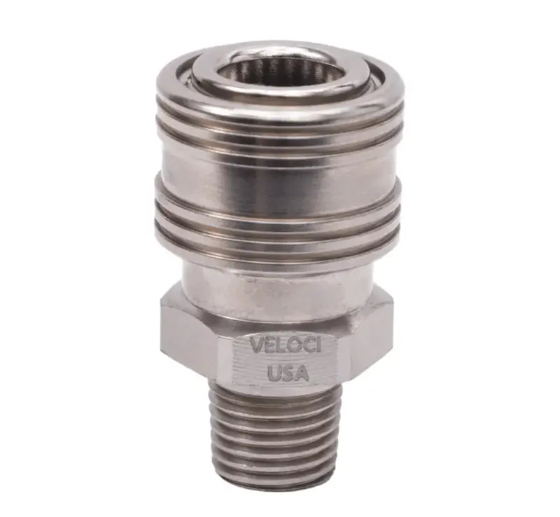 Mtm Hydro Prima Stainless Steel Qc Coupler – 1/4" Male Pipe Thread Quick-Connect Fitting 1