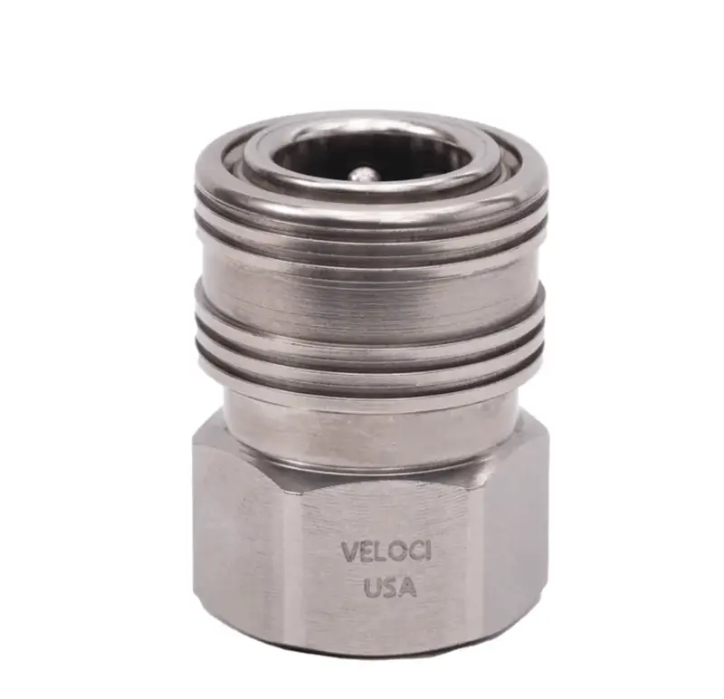 Mtm Hydro Prima Stainless Steel Quick-Connect Coupler With 3/8" Female Pipe Thread 1