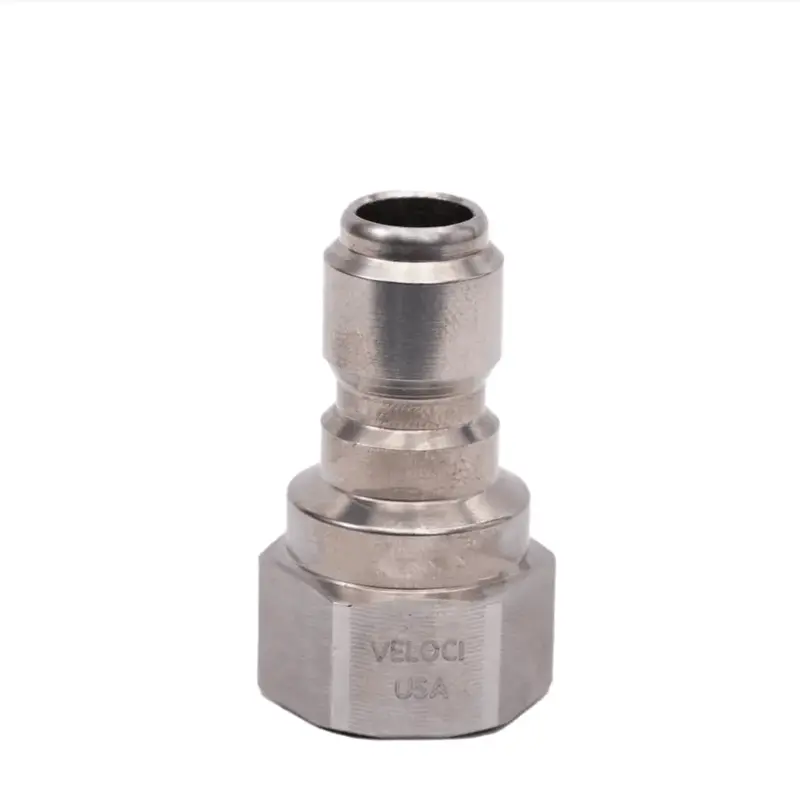 Mtm Hydro Prima Stainless Steel Quick-Connect Plug With 3/8" Female Pipe Thread 1