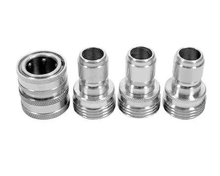 Mtm Hydro Pro Stainless Steel Quick-Connect Garden Hose Assembly 1