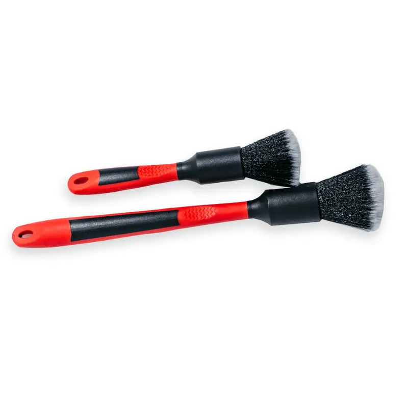 Nexus Velvet Touch Detail Brush Kit – Red/Black Precision Brushes For Delicate Surfaces 1