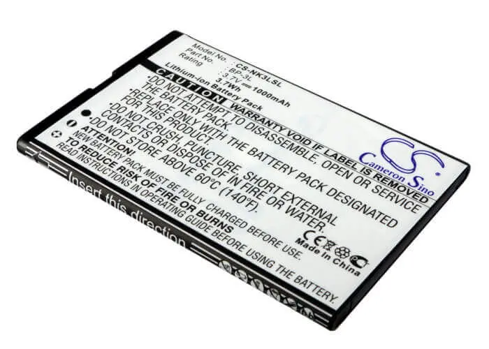 Nokia Bp-3L & Myphone 1080/9010 Replacement Battery – 3.7V, 1000Mah Li-Ion 1