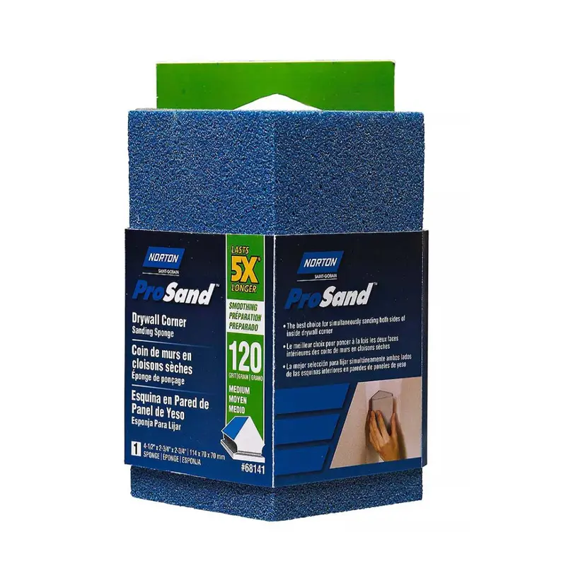 Norton Prosand Corner Sanding Sponge With Durable Foam Core 1