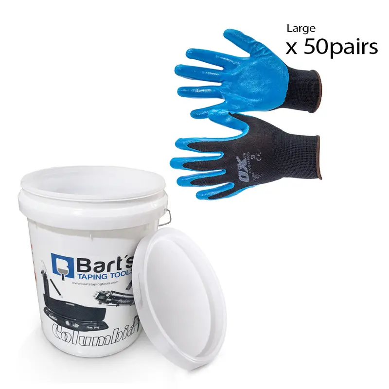 Ox Gloves In A Pail – Bulk Pack Of 50 Pairs 1