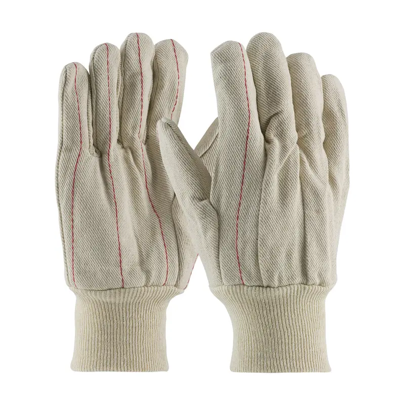 Pip 12-Pack Large Cotton Canvas Double-Palm Work Gloves With Nap-In Finish & Knit Wrist 1