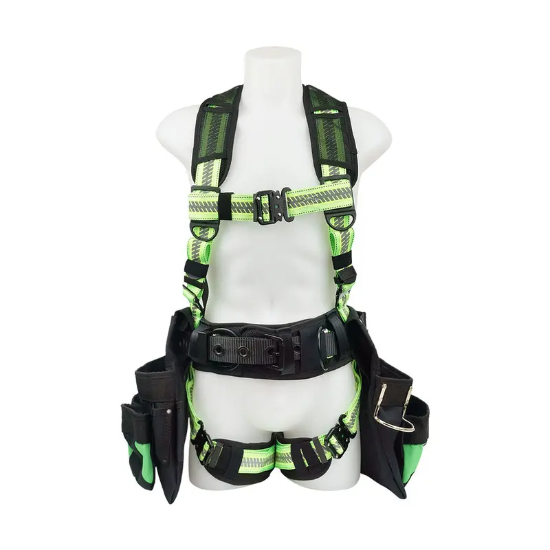 Primeline Crusader Tru-Vis Comfort Harness With Integrated Tool Bags 1