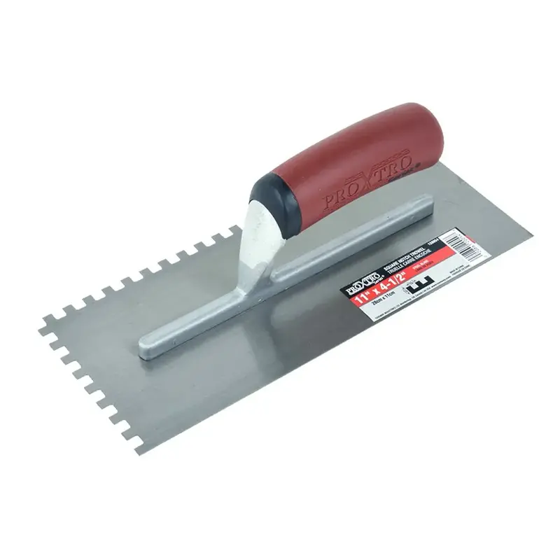 Pro X Tro 1/4-Inch Square-Notch Trowel – 4.5 In × 11 In 1