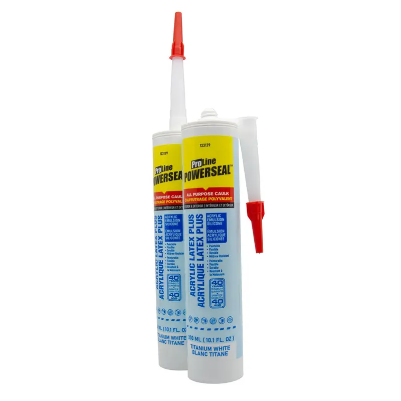 Proline Powerseal Titanium-Enhanced Acrylic Latex & Silicone Sealant – 300Ml, White 1