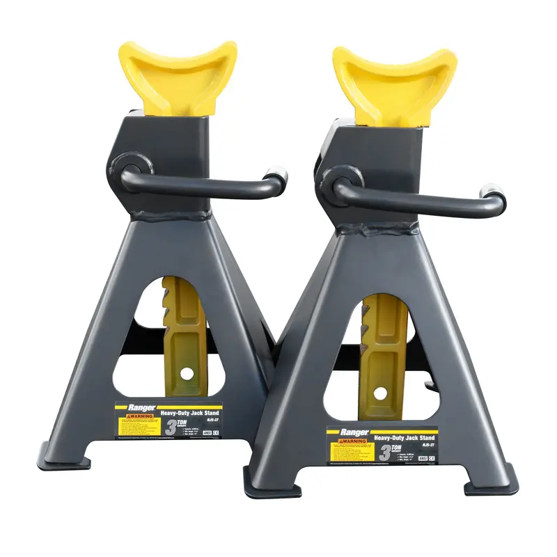 Ranger Rjs-3T Jack Stands – 6,000 Lb Capacity Steel Construction With Wide Base 1