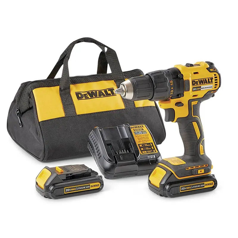 Refurbished Dewalt Dcd777C2 20V Max Brushless Compact Drill Kit 1
