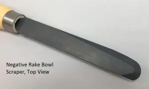 Robust Negative-Rake Scraper – Maple Handle Or Bare Option 2